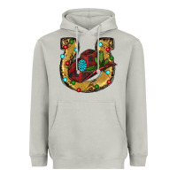 Moon Dust Christmas Horseshoe Heavyweight Hoodie - RanaPortraitStore