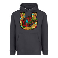 Smoke Christmas Horseshoe Heavyweight Hoodie - RanaPortraitStore