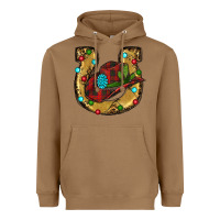 Toasted Coconut Christmas Horseshoe Heavyweight Hoodie - RanaPortraitStore