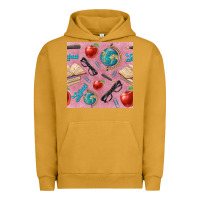 Pigment Peanut Butter Teacher Seamless Pattern Urban Hoodie - BundleAndBundleShop