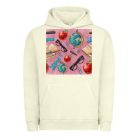 Pigment Pistachio Teacher Seamless Pattern Urban Hoodie - BundleAndBundleShop