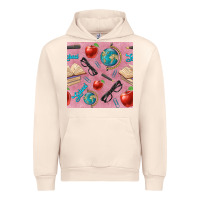 Sandshell Teacher Seamless Pattern Urban Hoodie - BundleAndBundleShop