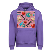 Tulip Teacher Seamless Pattern Urban Hoodie - BundleAndBundleShop