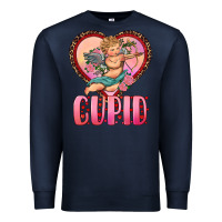 Navy cupid heart Premium Sweatshirt - RanaPortraitStore