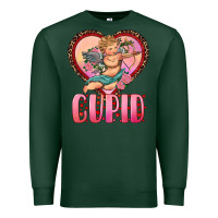 Sports Green cupid heart Premium Sweatshirt - RanaPortraitStore