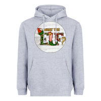 Heather Grey What The Elf Christmas Heavyweight Hoodie - RanaPortraitStore