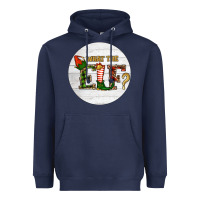 Navy What The Elf Christmas Heavyweight Hoodie - RanaPortraitStore