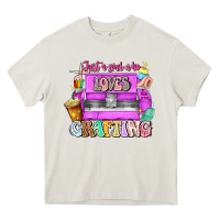Just A Girl Who Loves Crafting Heavy Core Tee | Teevron