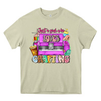 Mossy Just A Girl Who Loves Crafting Heavy Core Tee - CowhideDigitalArt