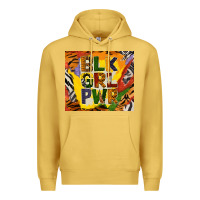Antique Gold black girl power tumbler Premium Hoodie - BundleAndBundleShop