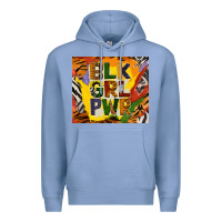 Colony Blue black girl power tumbler Premium Hoodie - BundleAndBundleShop