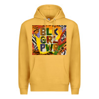 Mustard black girl power tumbler Premium Hoodie - BundleAndBundleShop