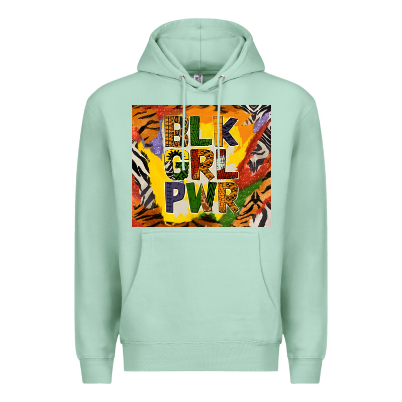 Black Girl Power Tumbler Premium Hoodie by BundleAndBundleShop | Teevron
