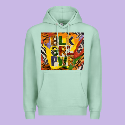 Black Girl Power Tumbler Premium Hoodie Designed By Bundleandbundleshop