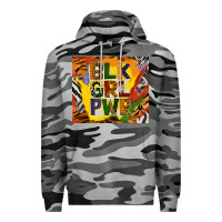 Slate Camo black girl power tumbler Premium Hoodie - BundleAndBundleShop