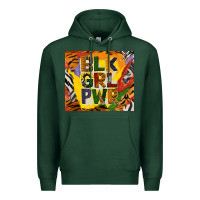Sports Green black girl power tumbler Premium Hoodie - BundleAndBundleShop