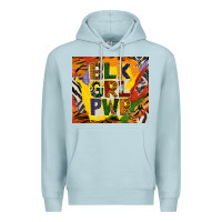 Blue Mist black girl power tumbler Premium Hoodie - BundleAndBundleShop