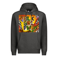 Charcoal Heather black girl power tumbler Premium Hoodie - BundleAndBundleShop
