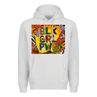 Dove Grey black girl power tumbler Premium Hoodie - BundleAndBundleShop