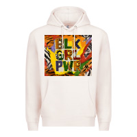 Pale Pink black girl power tumbler Premium Hoodie - BundleAndBundleShop