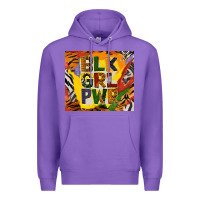 Purple black girl power tumbler Premium Hoodie - BundleAndBundleShop