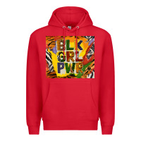 Red black girl power tumbler Premium Hoodie - BundleAndBundleShop