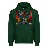 Forest Green santa's favorite teacher assistant Urban Hoodie - Jasminsmagicworld