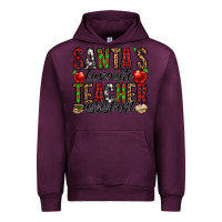 Mauve Wine santa's favorite teacher assistant Urban Hoodie - Jasminsmagicworld