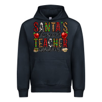 Navy santa's favorite teacher assistant Urban Hoodie - Jasminsmagicworld