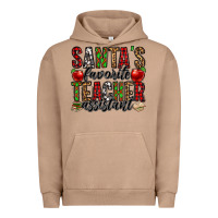 Pigment Burro santa's favorite teacher assistant Urban Hoodie - Jasminsmagicworld