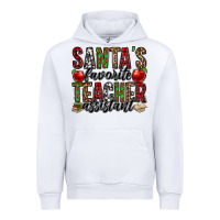 White santa's favorite teacher assistant Urban Hoodie - Jasminsmagicworld