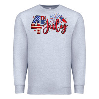 Heather Grey 4th of july zillion Premium Sweatshirt - Zillion Design Studio