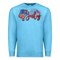 Ocean Blue 4th of july zillion Premium Sweatshirt - Zillion Design Studio