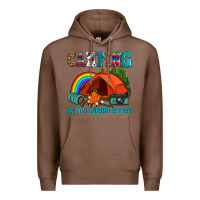 Chestnut camping is my happy  place Premium Hoodie - AdoDesignShop