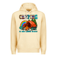 Pina Colada camping is my happy  place Premium Hoodie - AdoDesignShop