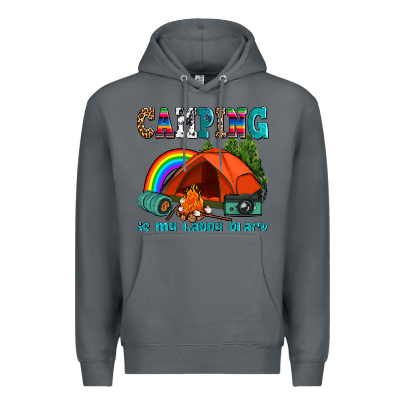 Camping Is My Happy  Place Premium Hoodie by AdoDesignShop | Teevron