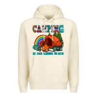 Sandshell camping is my happy  place Premium Hoodie - AdoDesignShop