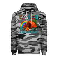 Slate Camo camping is my happy  place Premium Hoodie - AdoDesignShop