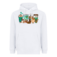 White dog coffee cups Heavyweight Hoodie - texasbilliewilder