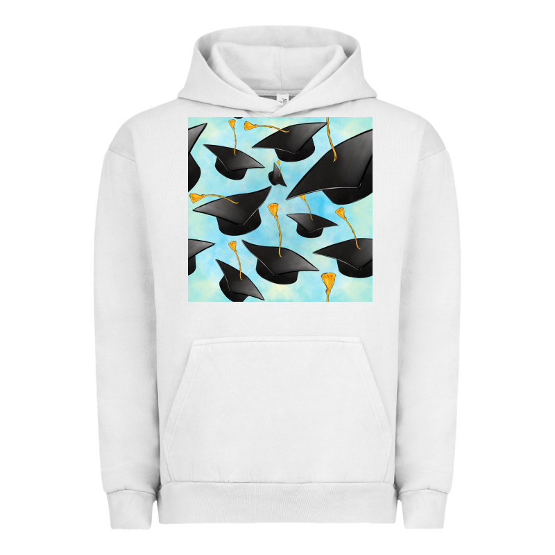 Graduation Cap Seamless Pattern Urban Hoodie by BundleAndBundleShop | Teevron