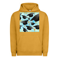 Pigment Peanut Butter graduation cap seamless pattern Urban Hoodie - BundleAndBundleShop