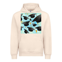 Sandshell graduation cap seamless pattern Urban Hoodie - BundleAndBundleShop