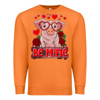 Carrot be mine valentine's day baby pig Premium Sweatshirt - RanaPortraitStore