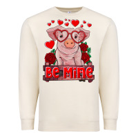 Sandshell be mine valentine's day baby pig Premium Sweatshirt - RanaPortraitStore