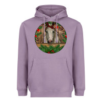 Lavender Christmas Horse Heavyweight Hoodie - RanaPortraitStore