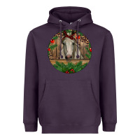 Plum Christmas Horse Heavyweight Hoodie - RanaPortraitStore