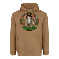 Toasted Coconut Christmas Horse Heavyweight Hoodie - RanaPortraitStore