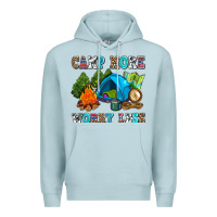 Blue Mist camp more worry less Premium Hoodie - AdoDesignShop