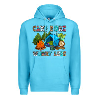 Camp More Worry Less Premium Hoodie | Teevron