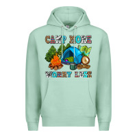 Seafoam camp more worry less Premium Hoodie - AdoDesignShop